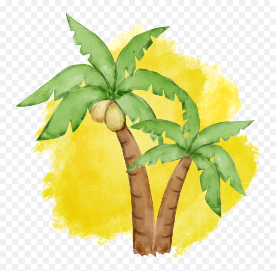 Vinilo Para Portátiles Palmera - Tenvinilo Palmera Cocotera Dibujo Emoji,Manos Entrelazadas Emoticon Clipart