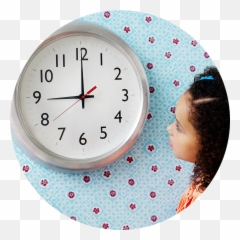 About Kidsville - Girl Seeing The Clock Emoji,Emotions Face Preschool Craf