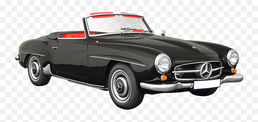 Mercedes - Benz 190 Sl Cabriolet Black Vintage Sports Car 190 Sl Emoji,Meredes Benz Emotion Start