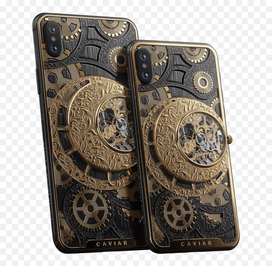 Check Out The 7000 Caviar Iphone Xs With A Custom - Iphone Xs Skeleton Caviar Emoji,Emoticon Cavear