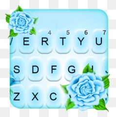 Light Blue Rose Keyboard Theme Apk 10 - Download Apk Latest Emoji,Emojis For Sony Xperia Z