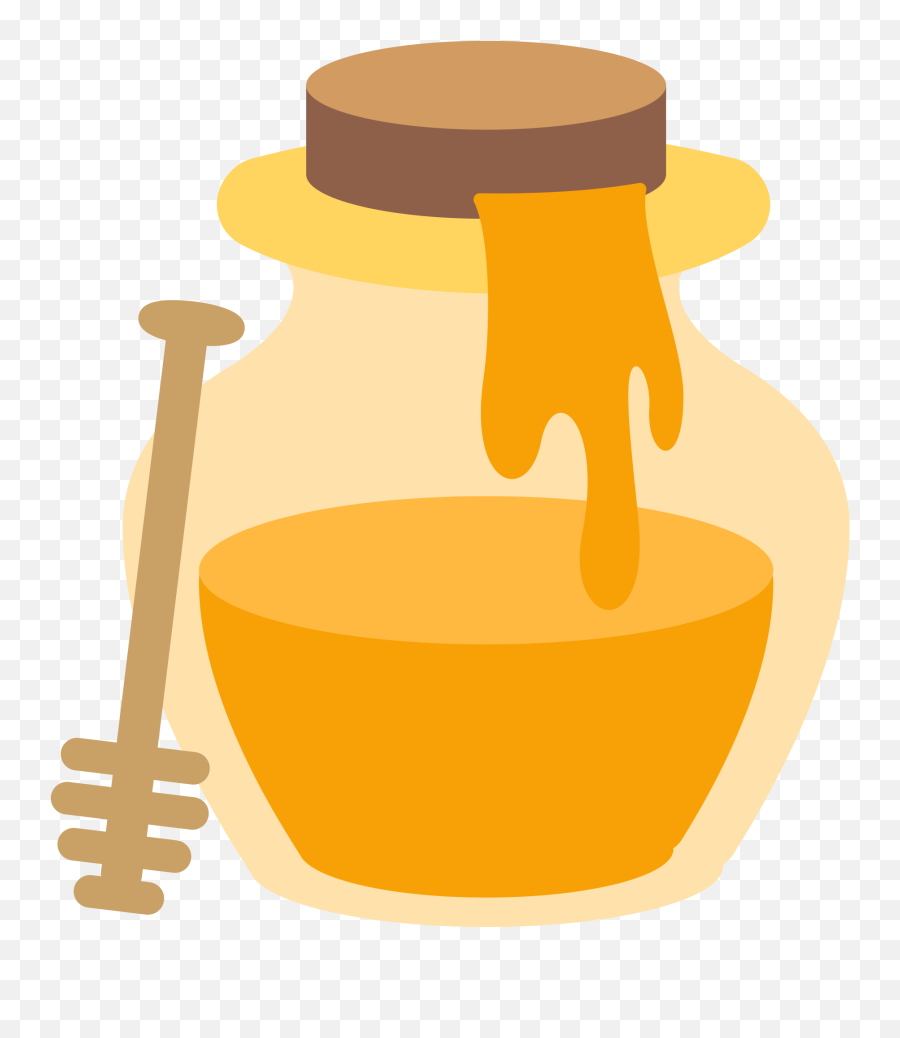 Honey Pot Emoji - Honey Emoji,Pot Emojis