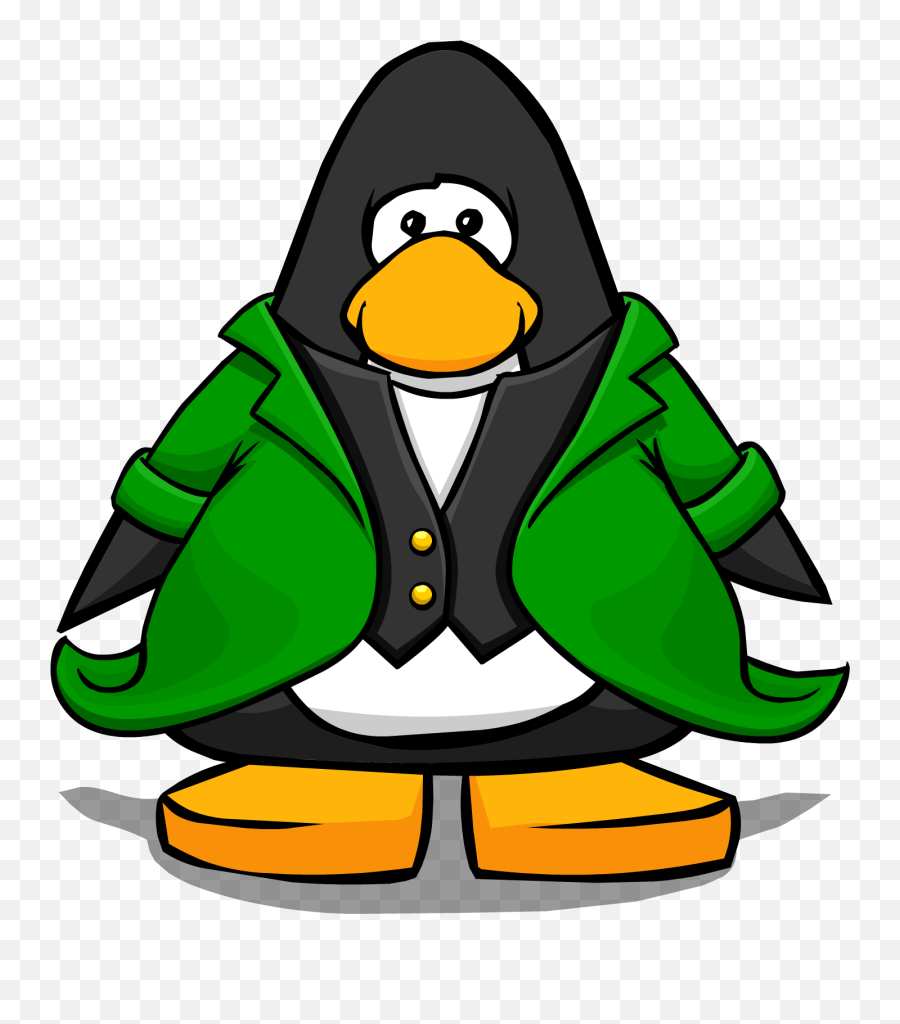 Leprechaun Tuxedo From A Player Card - Club Penguin Blue Emoji,Tux Emoji