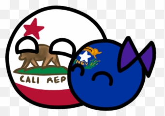 Californiaball Sticker - Nevada Polandball Clipart Full California Stateball Emoji,Emoji Keychain Brandy Melville