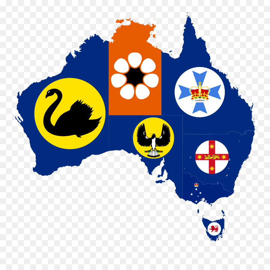 Australian Province Flags - State And Territory Government Australia Emoji,State Flag Emojis