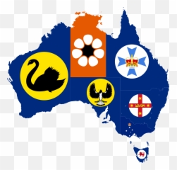 Australian Province Flags - State And Territory Government Australia Emoji,State Flag Emojis