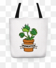 Cute Tote Bags Totes - Flowerpot Emoji,Venus Fly Trap Emoji