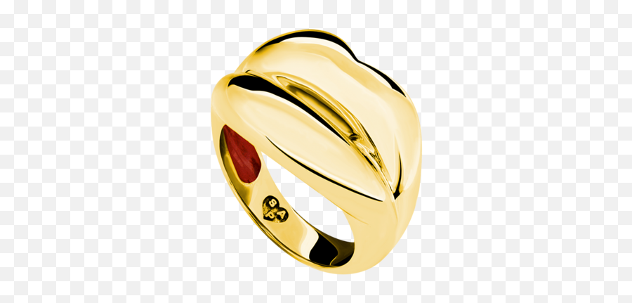 Hotlips Ring - Solid Emoji,Facebook Ring Emoticon