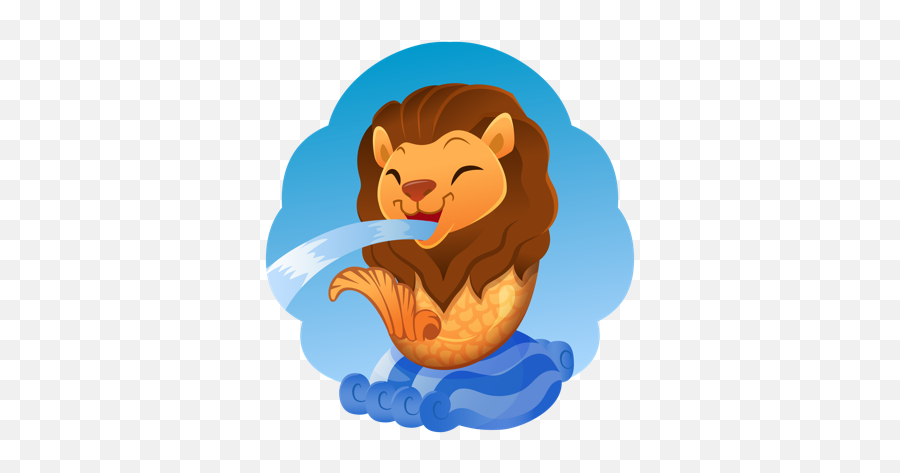 Merlion Stickers By Singapore Tourism Board - Cartoon Merlion Png Emoji,Lion Emoji For Iphone