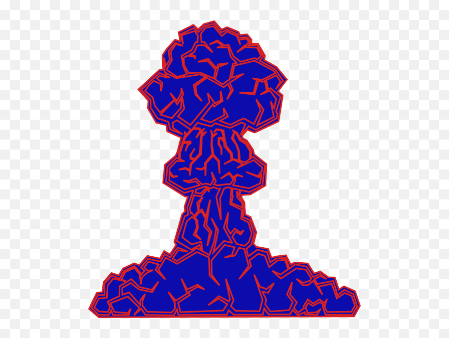 Neon Mushroom Cloud Clip Art At Clker - Bom Atom Vector Emoji,Facebook Emoticons Mushroom Cloud
