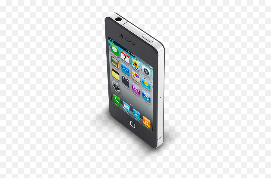 Iphone 4 Black Icon Apple Mobile Iconset Archigraphs - Apple Iphone 5 Emoji,Black Apple Emoji