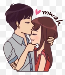 Kiss Love Loveislove Sticker - Kissing On Forehead Sticker Emoji,Forehead Kiss Emojis