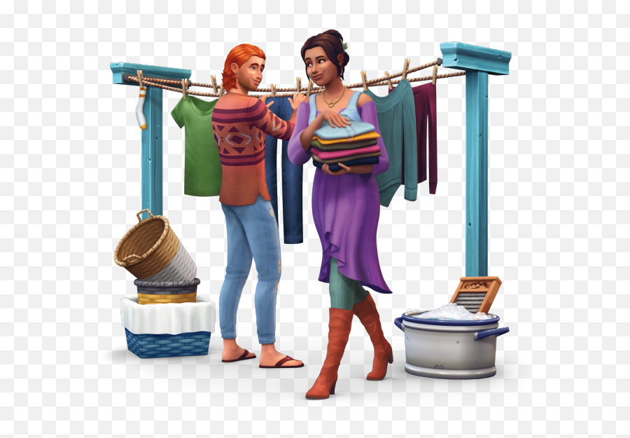 Sims 4 Laundry Day Stuff Review The Dlc Literally Everyone - Sims Laundry Day Emoji,Flame Emoticon Sims 4 Get To Work
