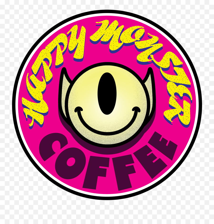 Kike Molares - Happy Monster Coffee Companion Happy Emoji,Emoticon For Happ