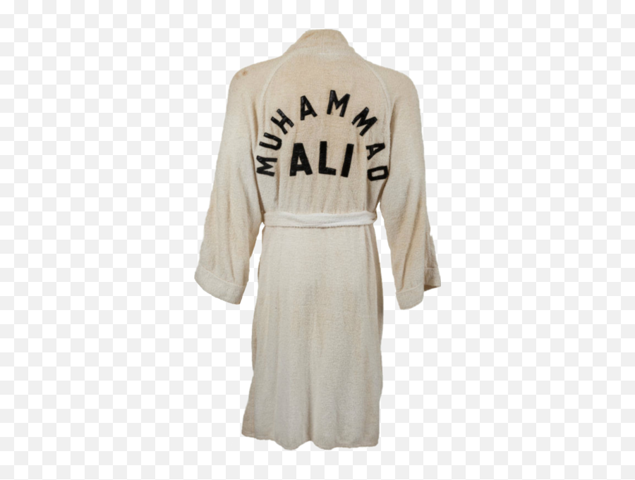 Muhammad Ali Legendary Boxing Robe - Long Sleeve Emoji,Emoji Bath Robe