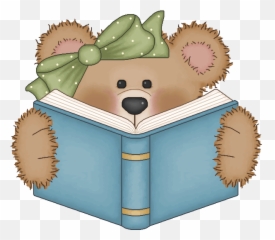 Christmas Reading Books Clipart - Bear With Book Clipart Bear Reading Book Clipart Emoji,Porcupine Emoji