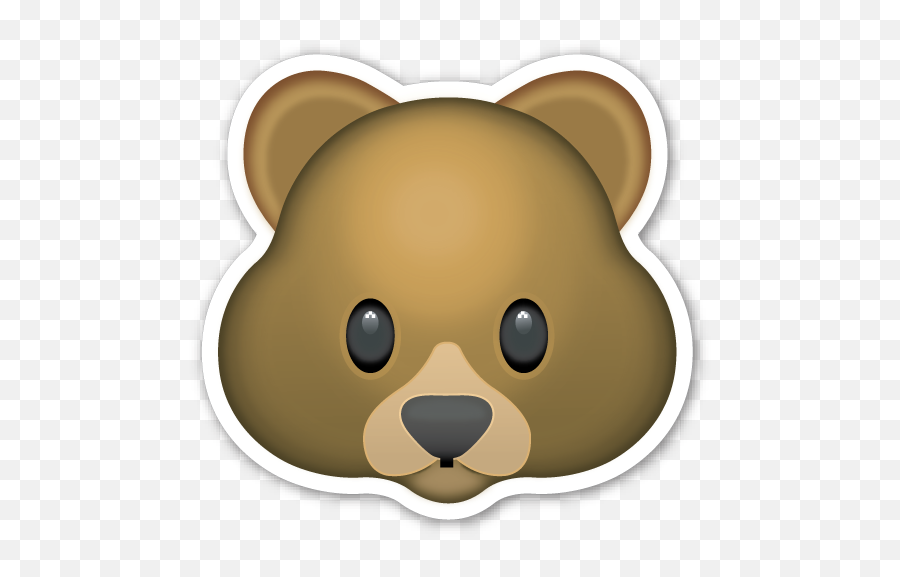 Bear Face - Emoji De Oso Pardo,Bear Emoji