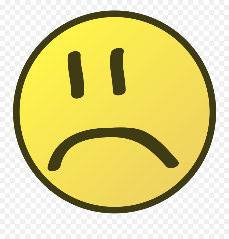 Filesert - Sad Smilesvg Wikimedia Commons Sad Smile Emoji,Emoticon For Sad