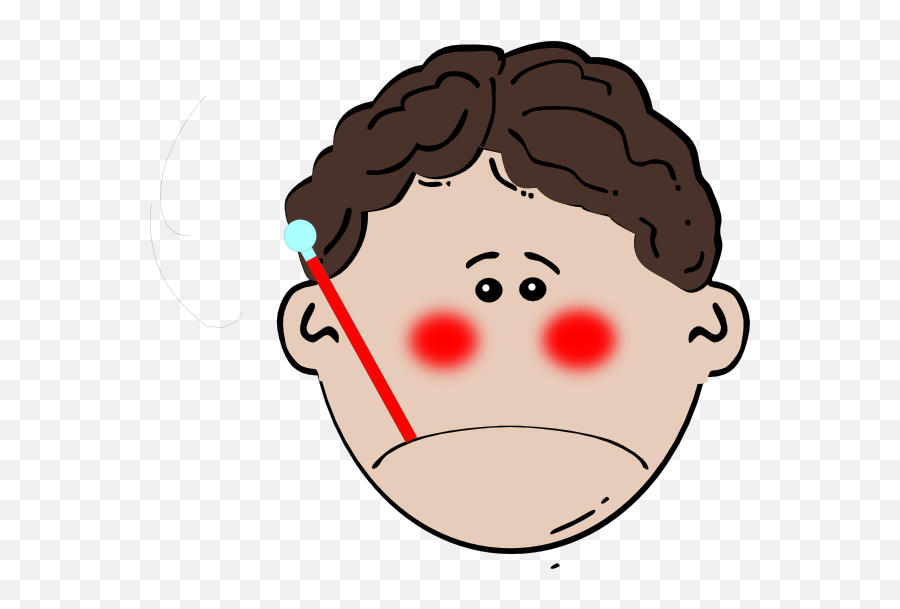 Png Sick People Transparent Sick People - Fever Clip Art Emoji,Emotion Picture For Sick Person