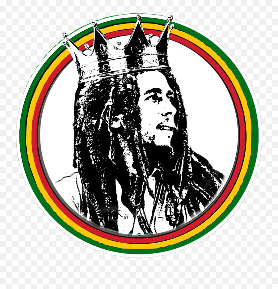 Kingofreggae King Bobmarley Sticker - Transparent Bob Marley Png Emoji,Bob Marley Emoji