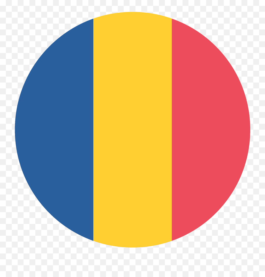 Chad Emoji High Definition Big - Bandera Rumania Circular,Emoji Flags Meaning