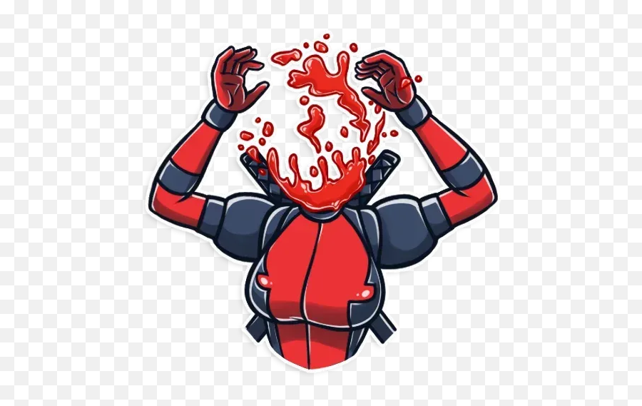 Lady Deadpool Sticker Pack - Stickers Cloud Emoji,Deadpool In Emojis