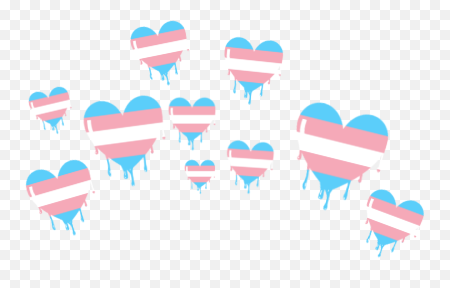 Trans Transgender Sticker - Heart Emoji,Transgender Emoji