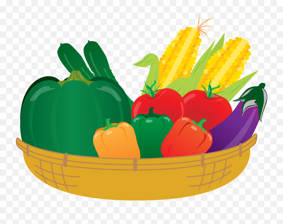 Vegetables In A Basket Clipart Free Download Transparent - Vegetables In The Basket Clipart Emoji,Emoji Vegetables