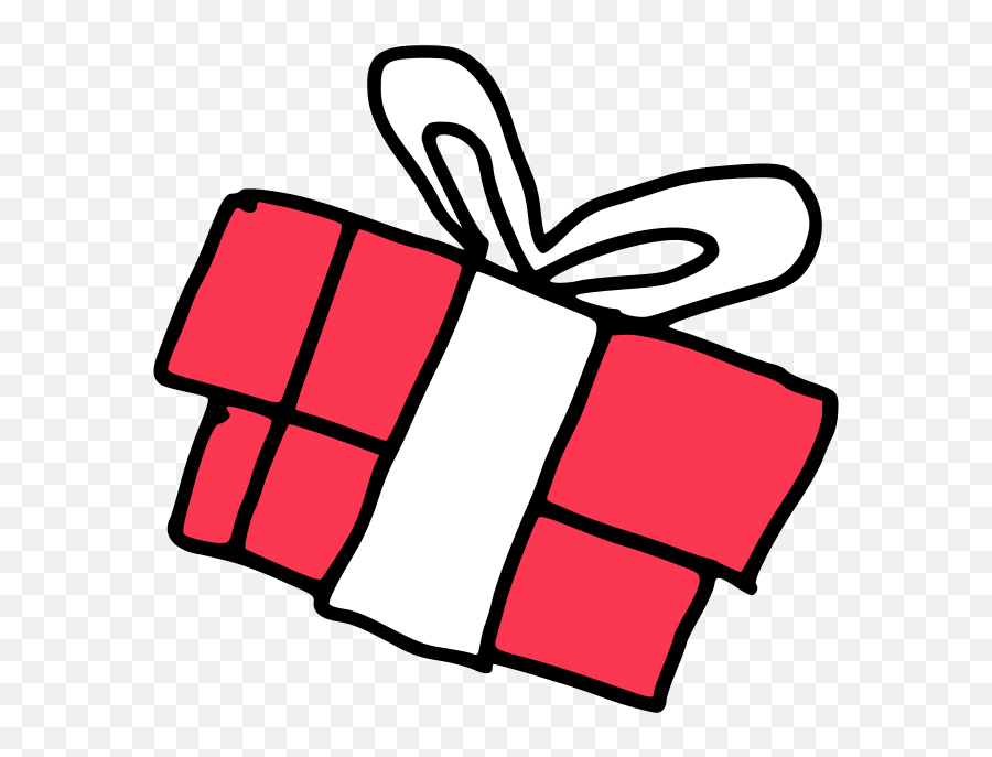 Wrapped Gift Box Clipart Free Svg File - Svgheartcom Emoji,Snowflake Red Footprints Emoji