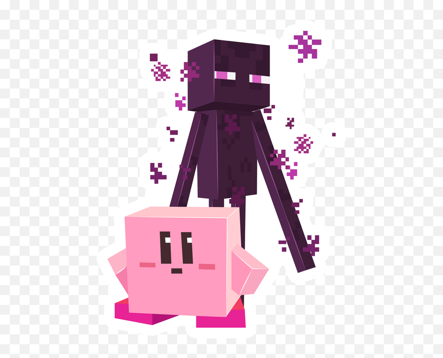 Minecraft Stickers - Sticker Mania Emoji,Enderman Holding Block Text Emoji'