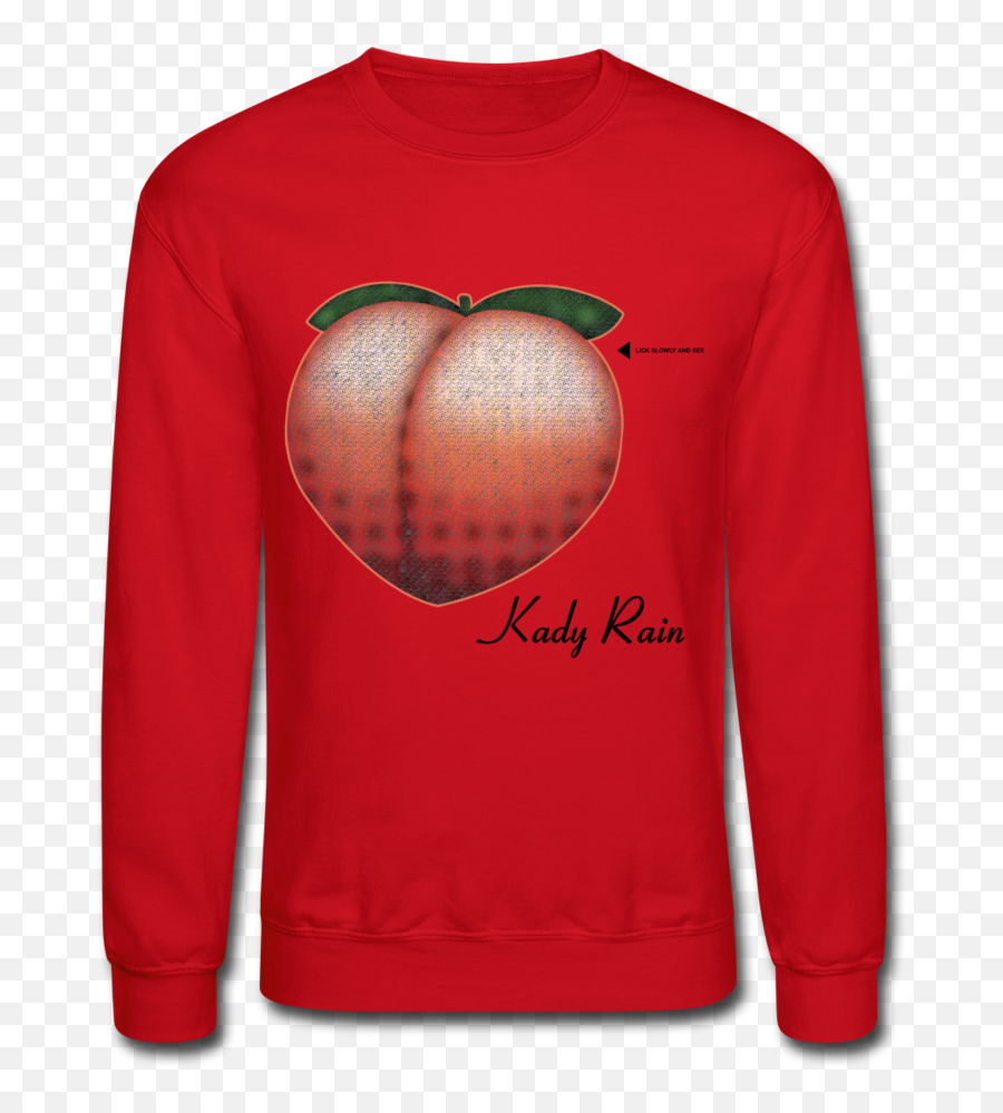 Crewneck Sweatshirt Emoji,Peach Emoji Copy