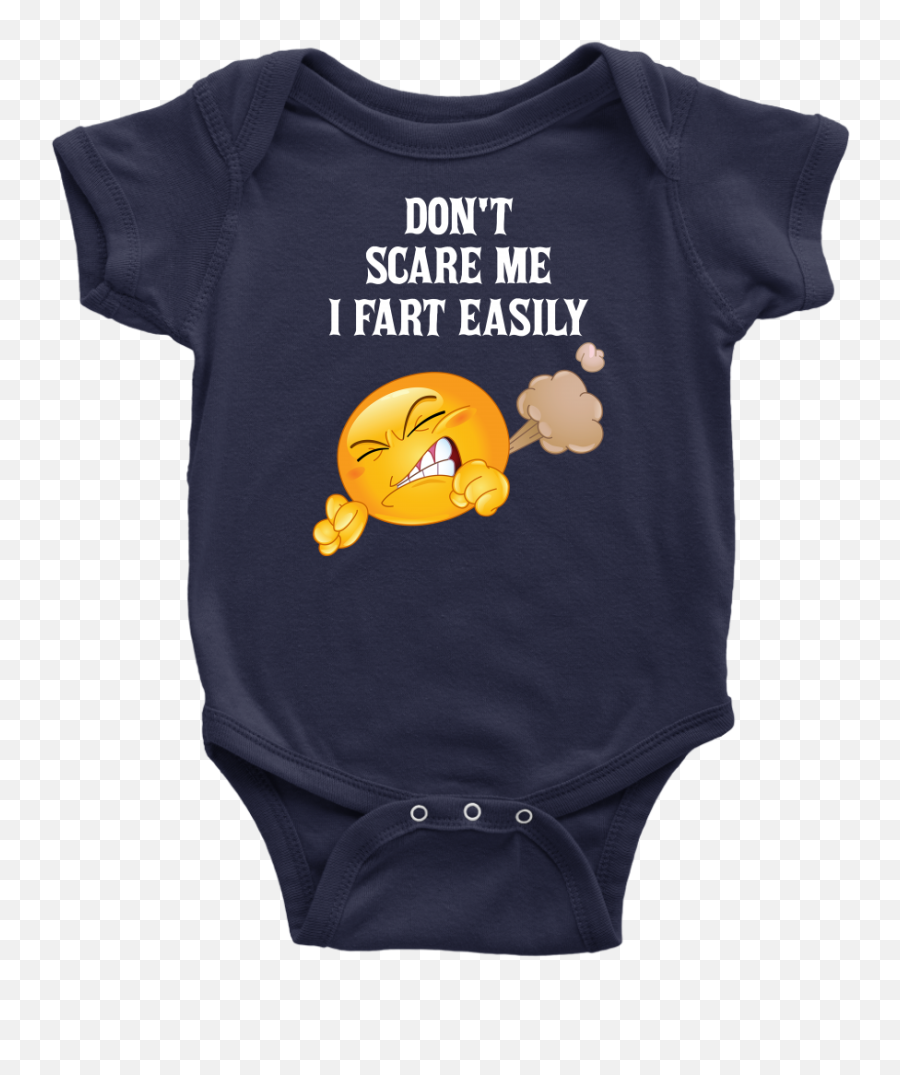 Funny Emoji Donu0027t Scare Me I Fart Easily Shirt - Infant Bodysuit,Is There A Fart Emoji