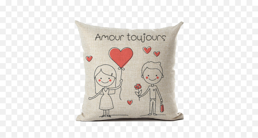 Diverse Pillow - Une Retraite Bien Méritée Emoji,Hearts Emoji Pillow