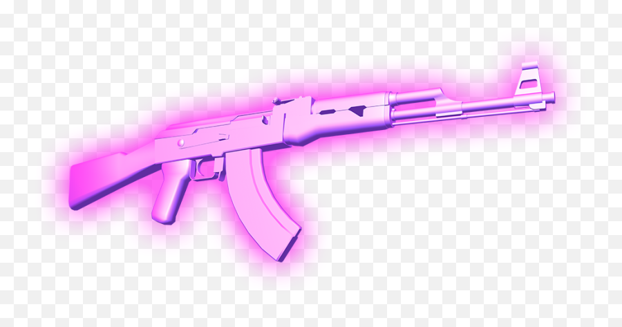 Ak 47 Png Pink Transparent Png Image - Ak 47 Aesthetic Png Emoji,Ak 47 Emoji