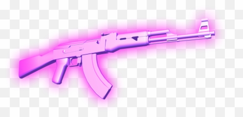 Ak 47 Png Pink Transparent Png Image - Ak 47 Aesthetic Png Emoji,Ak 47 Emoji
