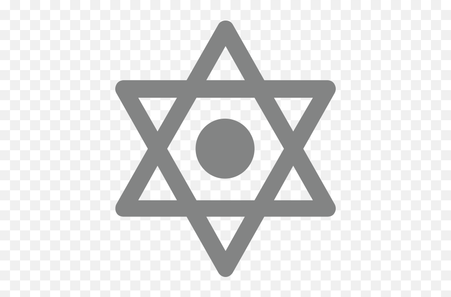 Six Pointed Star With Middle Dot Id 10116 Emojicouk - Judaism Symbol,Emoji Using Symbols