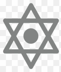Six Pointed Star With Middle Dot Id 10116 Emojicouk - Judaism Symbol,Emoji Using Symbols