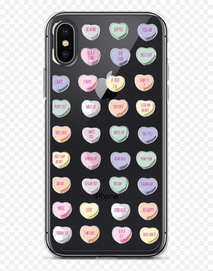 Candy Hearts Pattern Iphone Case - Iphone Emoji,Emoticon Iphone 6 Case