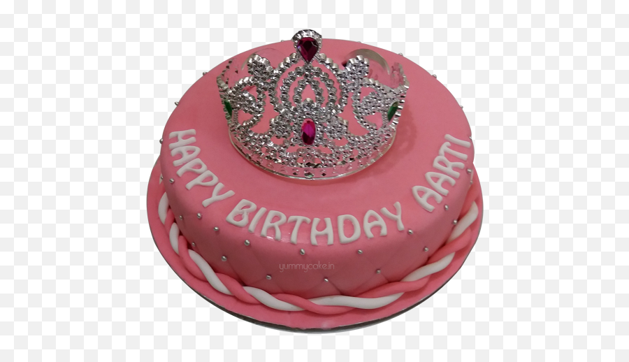 Designer Cakes In Gurgaon Online Designer Birthday Cake - Cake Of Princess Crown Emoji,Emotion Album Gurgaon