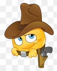 Pin - Smiley Cowboy Emoji,Cowboy Hat Emoji