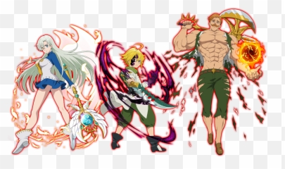 Deadly Sins Seven Deady Sins Anime - Poses De Elizabeth De Liones Emoji,Meliodas Emotions