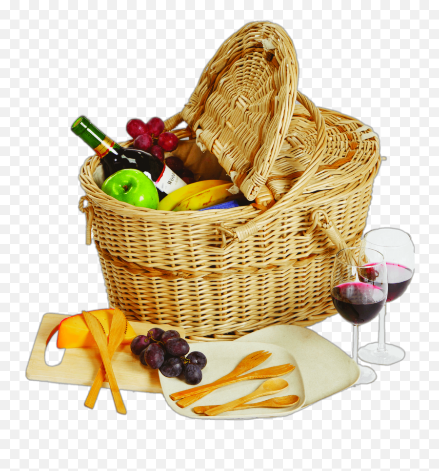 Picnic Basket Food Sticker - Picnic Basket Png Emoji,Picnic Basket Emoji