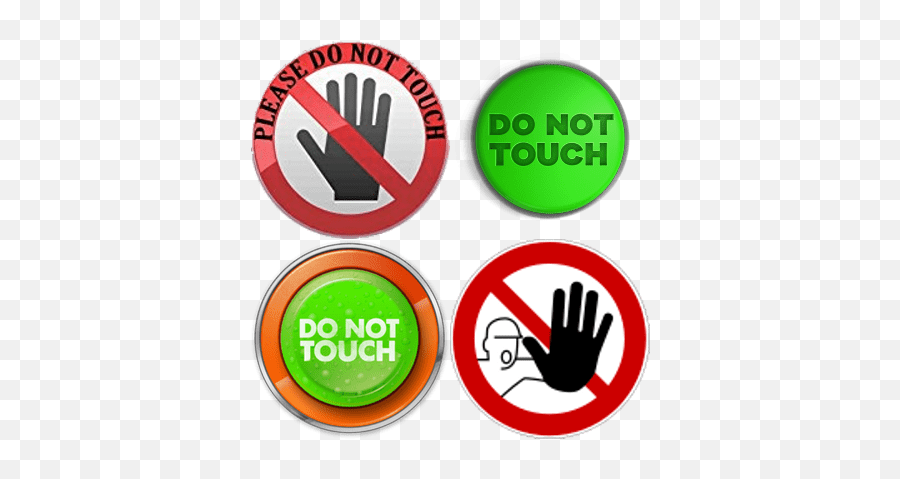 Do Not Touch Buttons Transparent Png Images - Stickpng Giardino Pubblico Muzio De Tommasini Emoji,Red Button Emoji