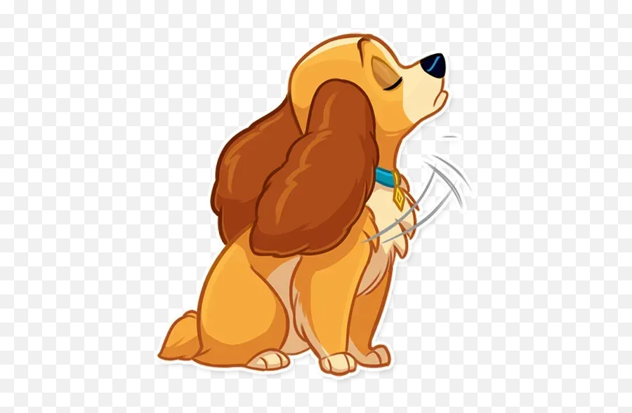 Lady And The Tramp Whatsapp Stickers - Stickers Cloud Lady And The Tramp Telegram Stickers Emoji,Emoticon Tirando Beso