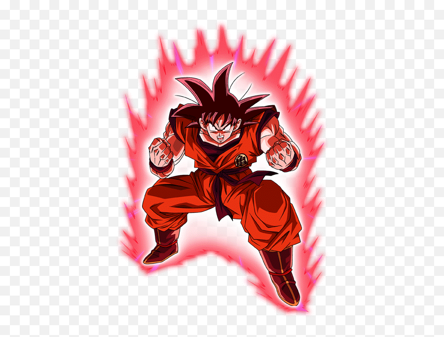 Goku - Goku Saga Saiyan Kaioken Emoji,Kaioken Attack Emoticon