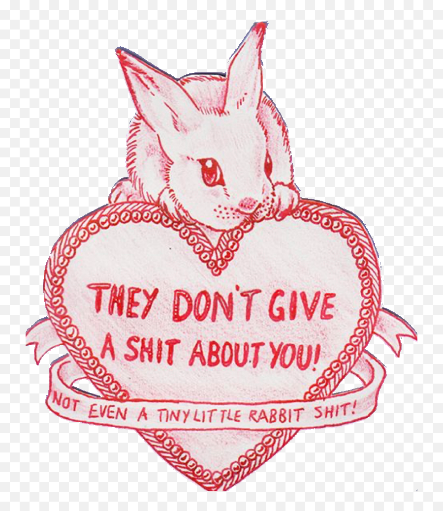 Sarcastic Vintage Rabbit Mean Bunby - Poster Emoji,What Does Rabbit Emojis Mean