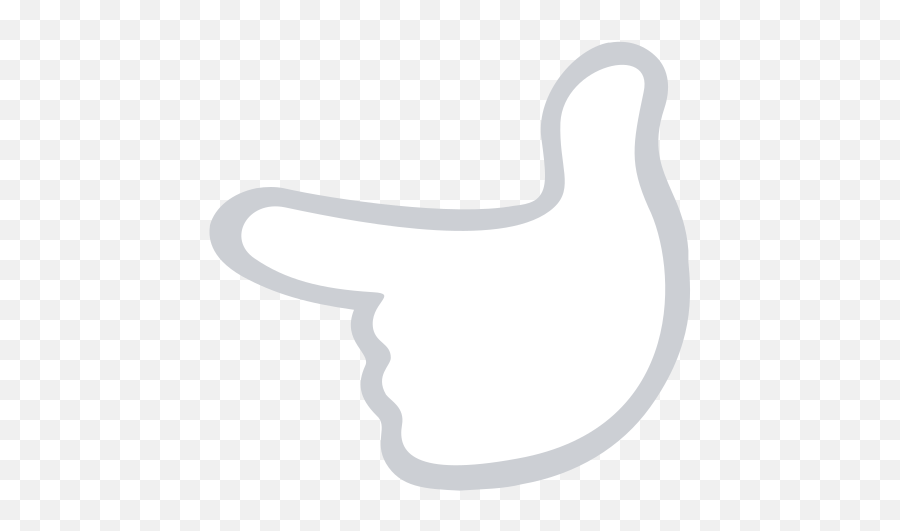 Left Pointing Backhand Index Emoji - Empty,I Get The Black Finger Emoji On Facebook