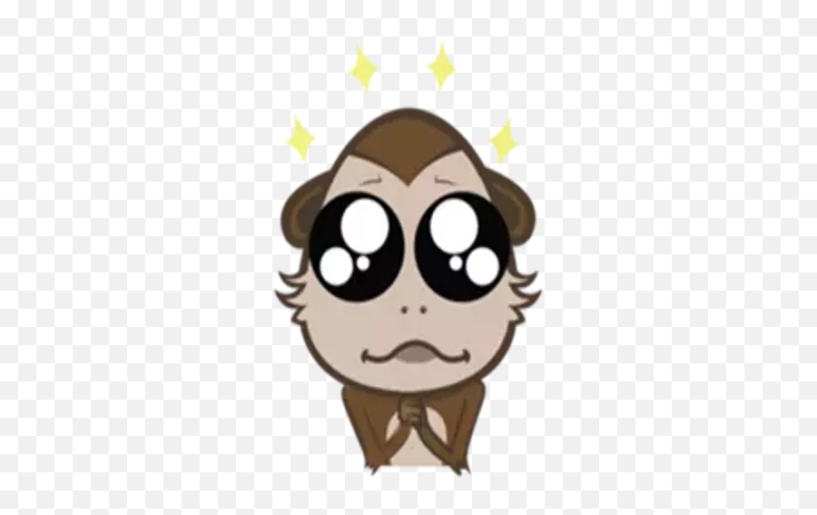 Choco Monkey - Stickers For Whatsapp Fictional Character Emoji,Android To Iphone Emojis Monkey