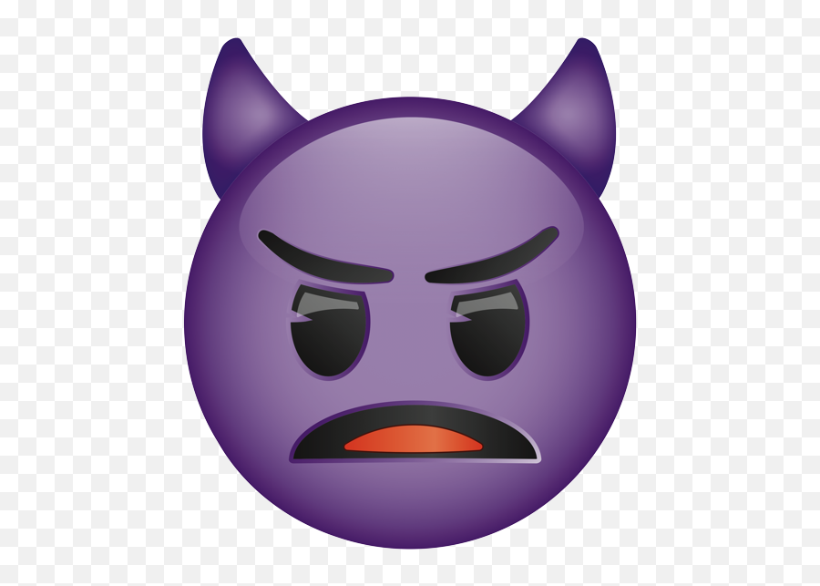 Red Face Emoji With Horns - Png,Skin Color Of Emojis Questions