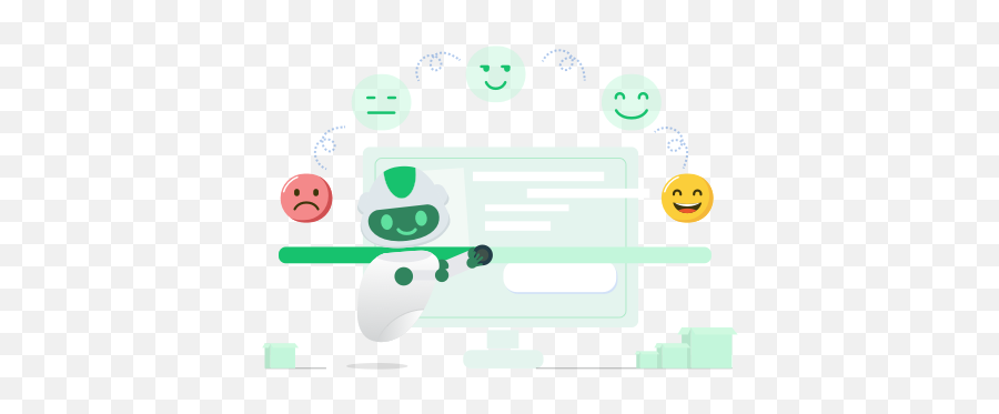 Ai And Chatbots In Customer Service Artificial - Dot Emoji,Sorry You Feel Bad Emoticon